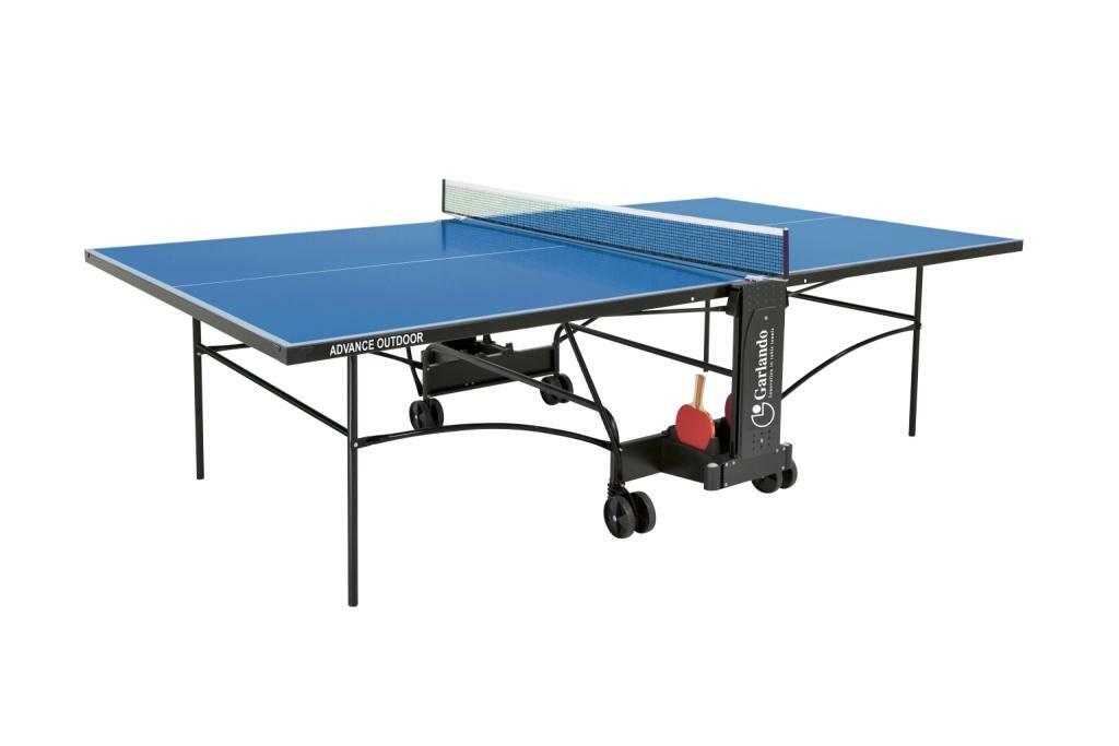 TENNIS TAVOLO PING PONG ADVANCE OUTDOOR GARLANDO ESTERNO BLU + OMAGGI!!!
