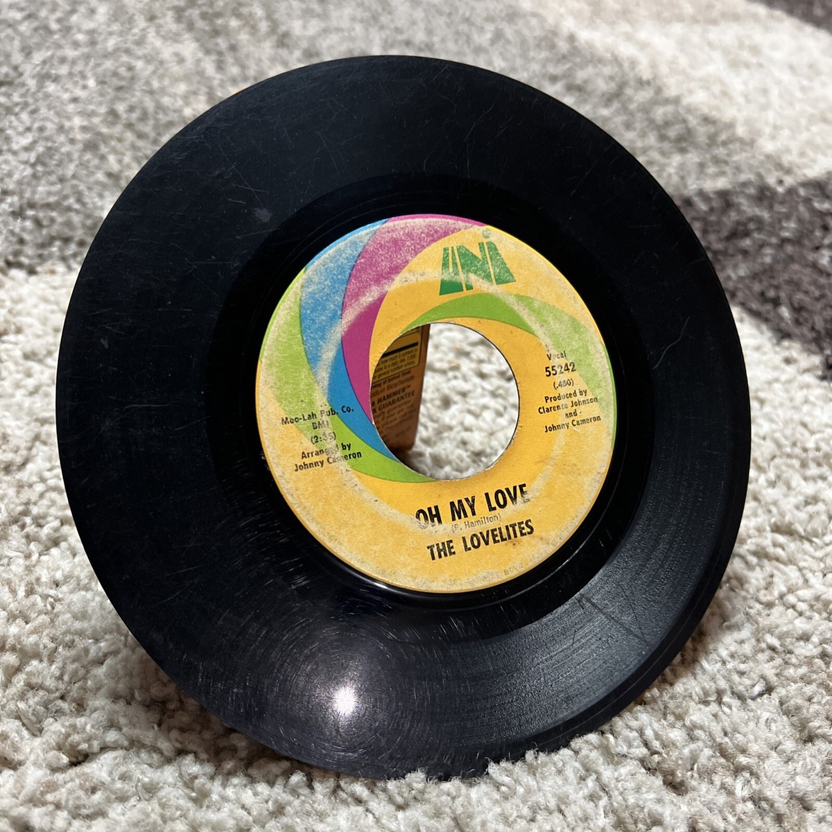 The Lovelites This Love Is Real/Oh My Love Vinyl 7 45 RPM 1970