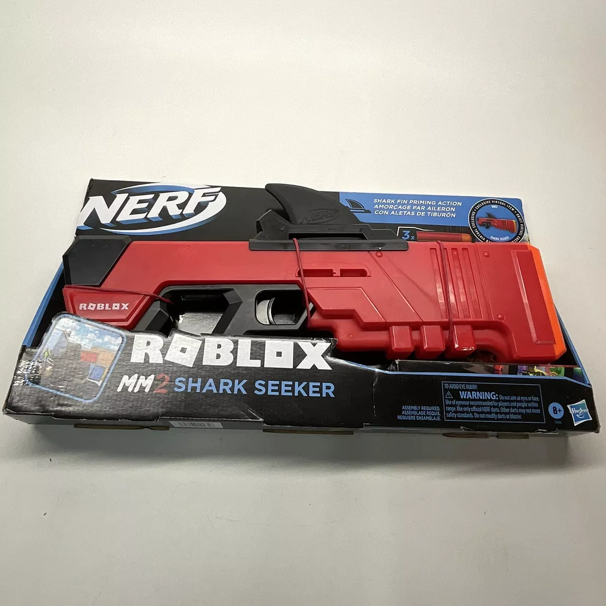 Nerf Roblox MM2 Shark Seeker Gun with Code 195166124346