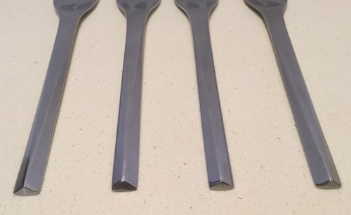 Vintage MCM Georg Jensen Denmark PRISM Stainless Steel Flatware 4 Salad Forks - Picture 6 of 13
