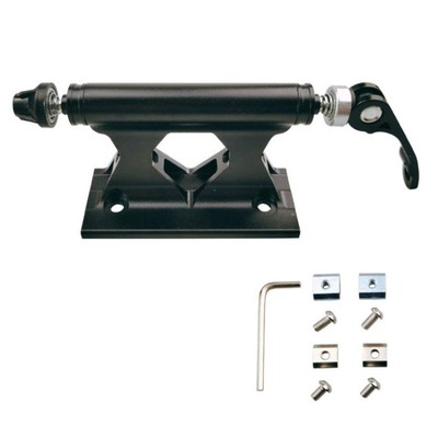 Bicycle Luggage Rack Front Fork Quick Release Clip (Black)