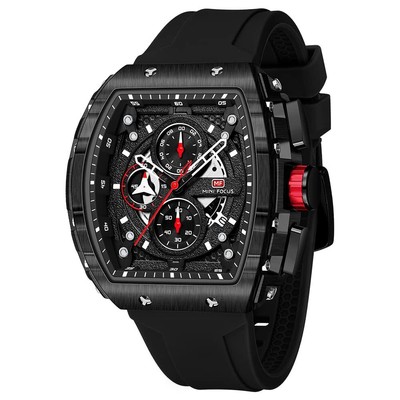 MF MINI FOCUS Men's Watch Fashion Tonneau Wrist Watches Chronograph/Waterproo...