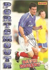David Nugent, Portsmouth signed football magazine picture 11.5 x 8 inches.