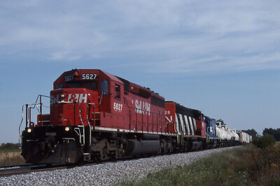 STL&H 5627 & 2 ON NS #10 ACTION 1999 FLAT ROCK, OH   ORIGINAL SLIDE