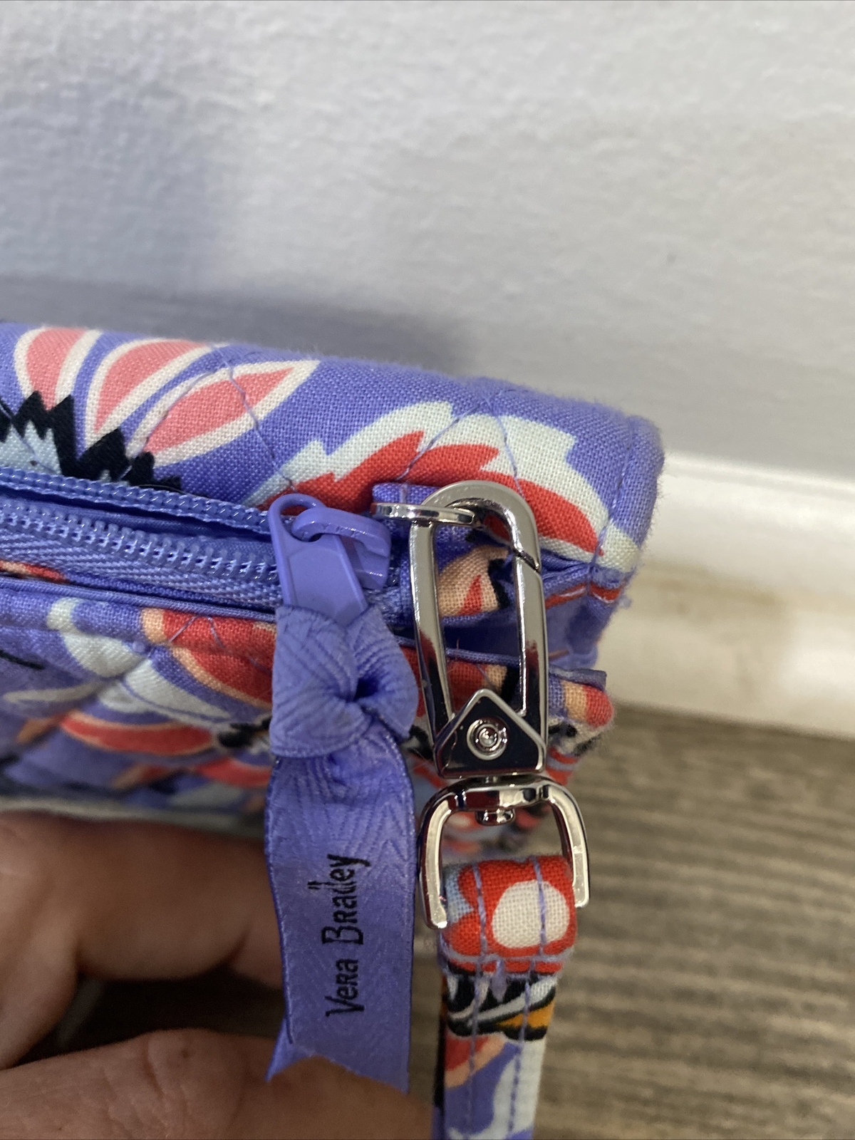 Vera Bradley RFID Euro Trifold Wallet in Mural Garden eBay