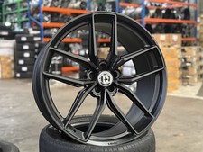 New 22x10.5 5x112 Hre Ff21 4 Wheel Black Fit Audi Rs6 Q8