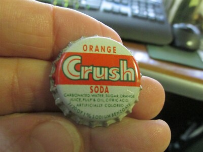 Orange Crush Pittsburgh, PA. cork lined crown cap for soda pop bottle