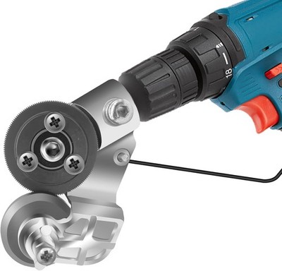 CZS Sheet Metal Cutter Drill Attachment, Electric Drill Shears Attachment Cutter