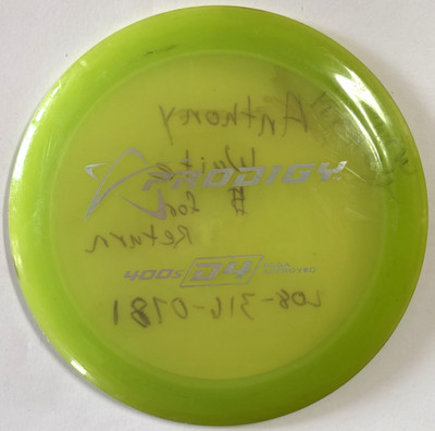 Prodigy 400S D4 Old Barstamp Green Rare 175g Scaled Distance Driver Used