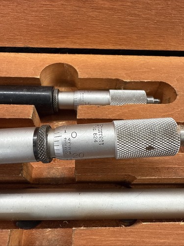 Starrett No. 824 Innen Mikrometer Satz 2" - 12" alt Vintage 10 tlg Set - Bild 6 von 15
