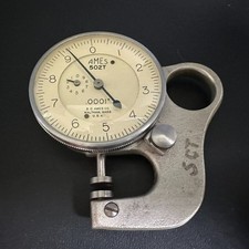 Vintage AMES Thickness Gauge Model 502T .0001" Thickness Measure Made in USA