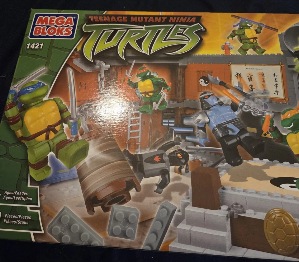 TMNT 2003-2007 MEGA BLOKS Sets 1421, 1411, 1402, 1401 ALL New In Box RARE Sets - Image 2 of 4