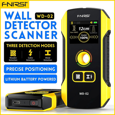 FNIRSI WD-02 Wanddetektor Metall Holz Bolzensucher Positionierloch TFT Scanner