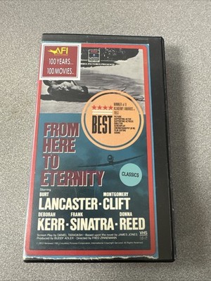 From Here To Eternity VHS Burt Lancaster, Frank Sinatra, Donna Reed