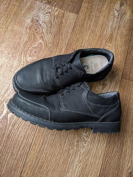 Men Fred Heels Black Nubuck 40.5