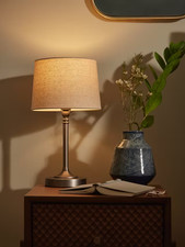 John Lewis Isabel Touch Table Lamp - Pewter