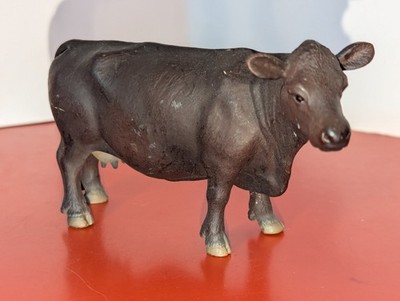 Schleich 2002 Black Angus Cow Figure Animal Farm