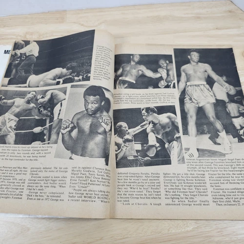 October 1974 Big Book Of Boxing Magazine Foreman Ali Louis Marciano Read Descrip - 画像12/16