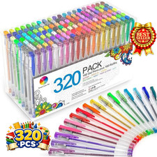 320 Gel Pens Set 160 Colors  160 Refills Art Drawing Coloring Journal Kit