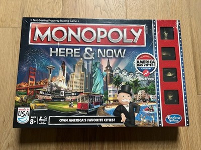 Brand NEW sealed Monopoly Here & Now Board Game America Has Voted! 2015 B5824