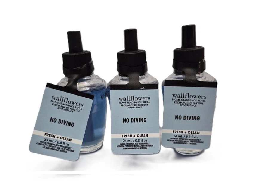 Bath & Body Works No Diving Wallflower Home Fragrance Bulb 3 Pack - product detail image 1