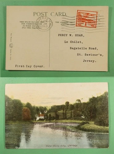 DR WHO 1943 GERMAN OCCUPATION JERSEY FDC POSTCARD R41781
