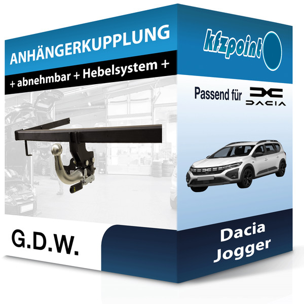 G.D.W. AnhäNgekupplung Abnehmbar Passend für Dacia Jogger 09.2021-Jetzt AHK-image