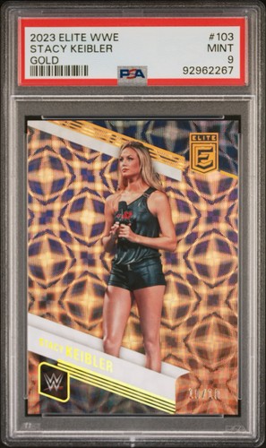 Stacy Keibler 2023 Panini Donruss Elite Gold 10/10 #103 PSA 9