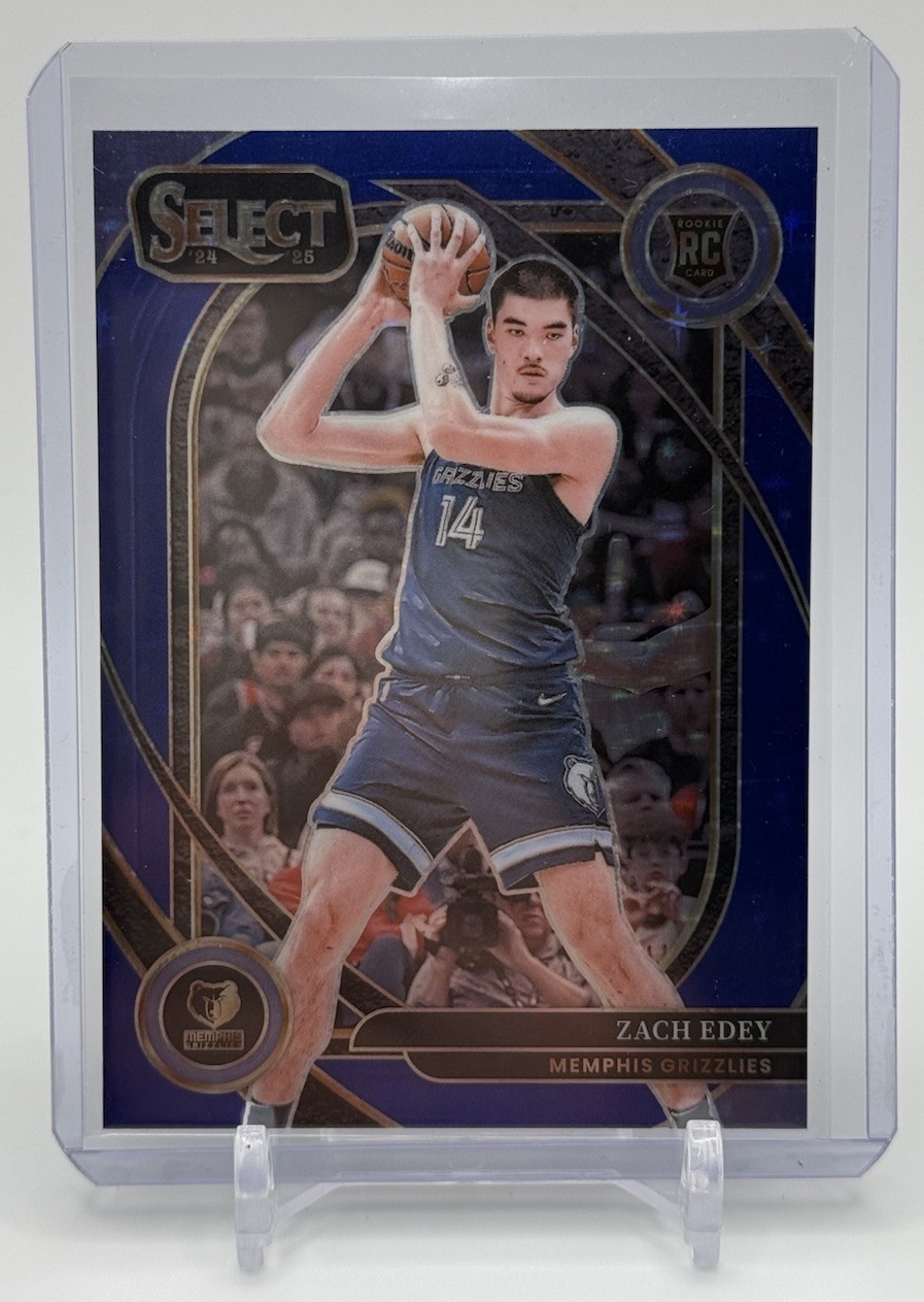 2024-25 Panini Select #280 Zach Edey Blue Stars Prizm 15/20 Grizzles!