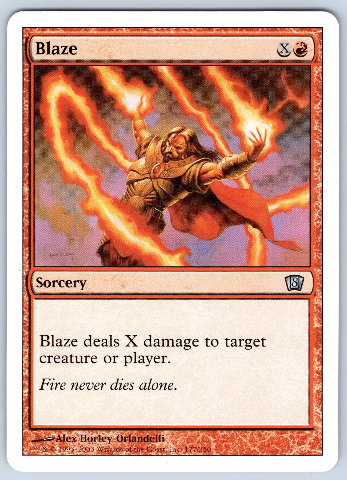 Blaze 177 8th Edition Magic: The Gathering MP