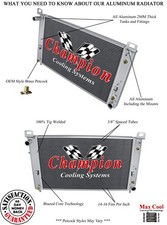 KR Champion 2 Row All Aluminum Radiator for 1999 - 2013 Chevrolet Silverado 1500