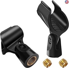 Universal Microphone Clip Holder, Comes with 5/8" Male to 3/8" Female Screw