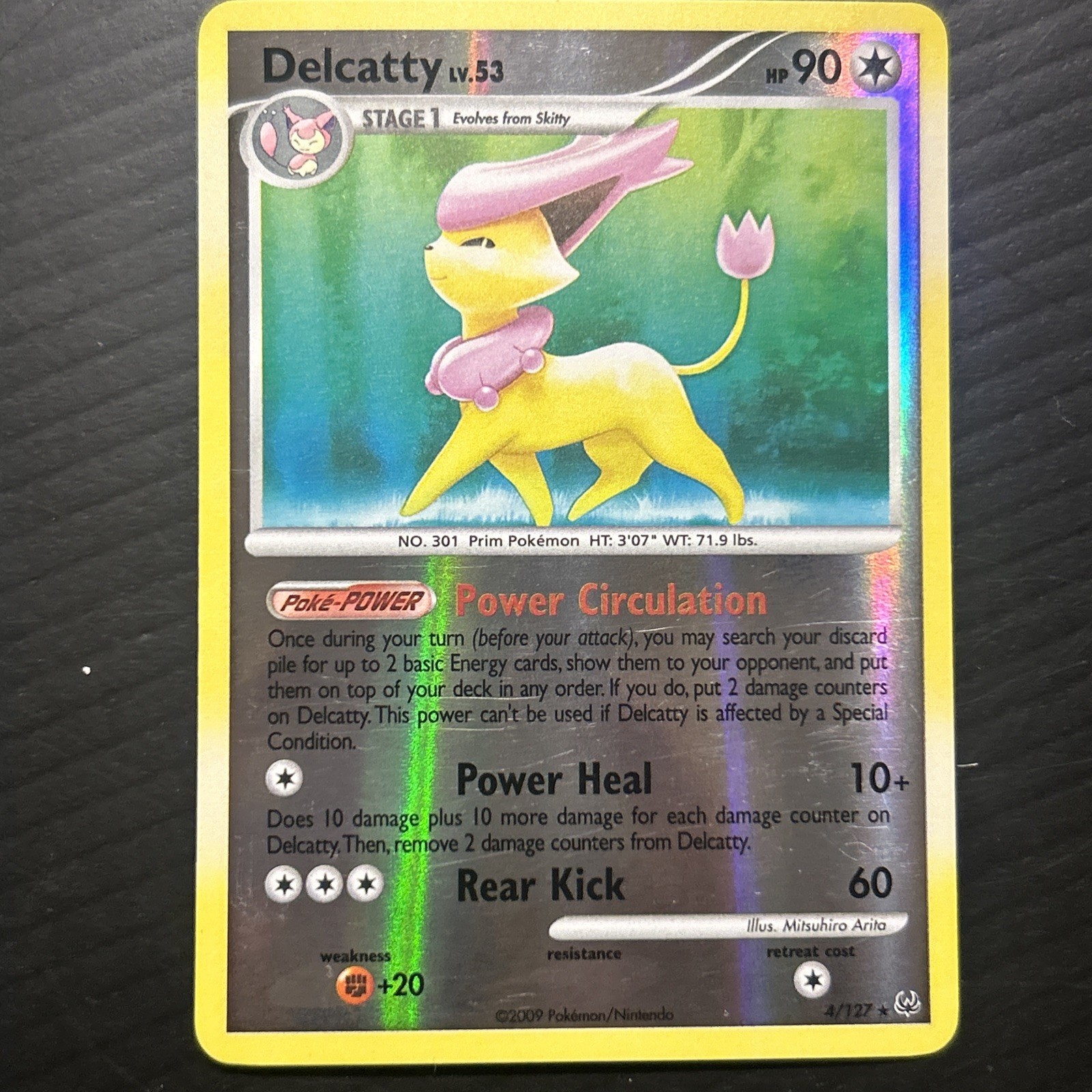Pokémon Delcatty REVERSE HOLO EX Sandstorm 34/100