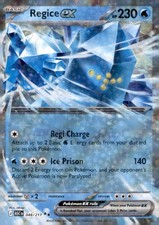 Regice ex 048/217 Double Rare Ascended Heroes Pokemon Holo Near Mint