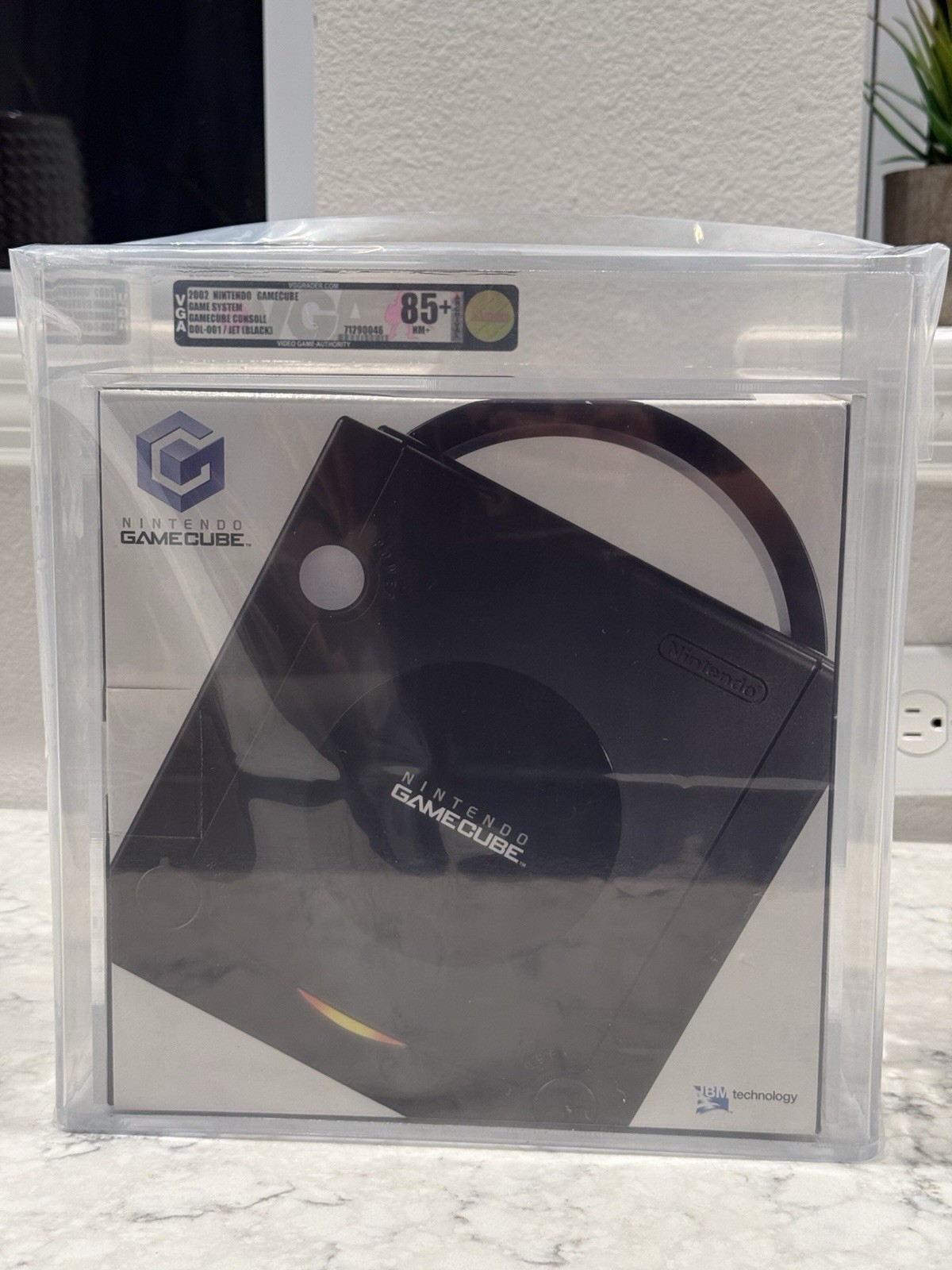 BRAND NEW VGA 85+ NM Black Nintendo GameCube Console GRADED 