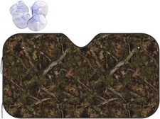 Camouflage Hunting Car Windshield Sunshade Front Window Sun Visor Small White4