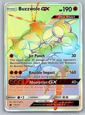 Buzzwole GX (Secret) Secret Rare SM - Crimson Invasion Holofoil 115/111 NM