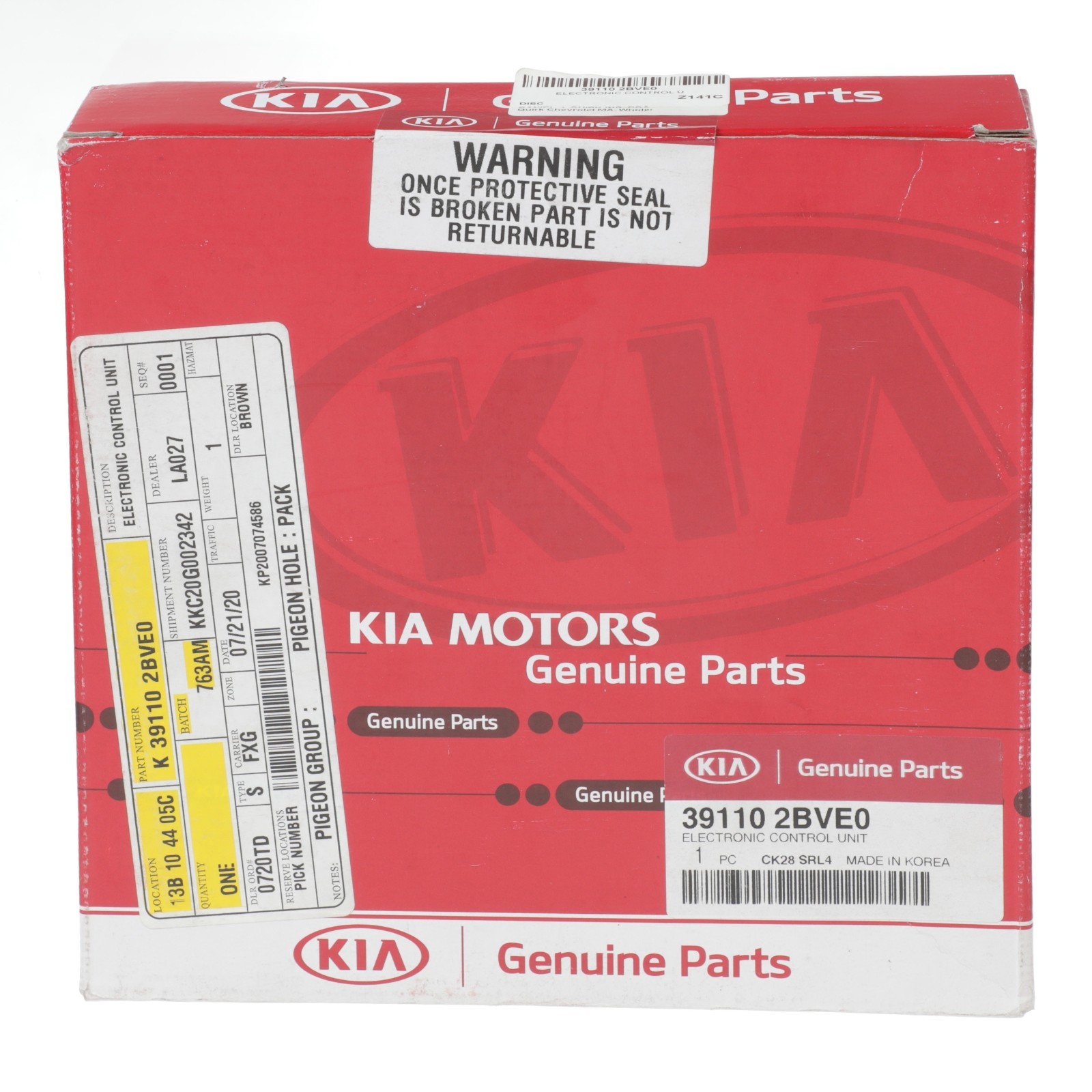 ECM para Kia (N/P 39110-2BVE0)
