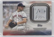 2021 Topps 70th Anniversary Manufactured Logo Series 2 Roger Clemens Patch 0j8f