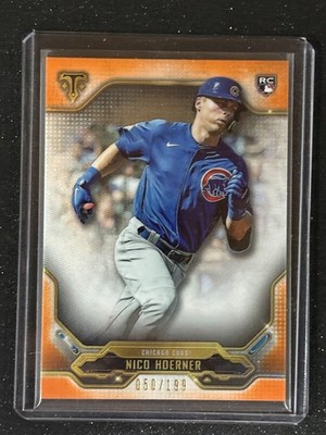 2022 Topps Triple Threads - Nico Hoerner Parallel *ORANGE* /199 Cubs ROOKIE