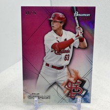 2021 Bowman Sterling Prospects Magenta Refractor /75 Nolan Gorman #BSP-30