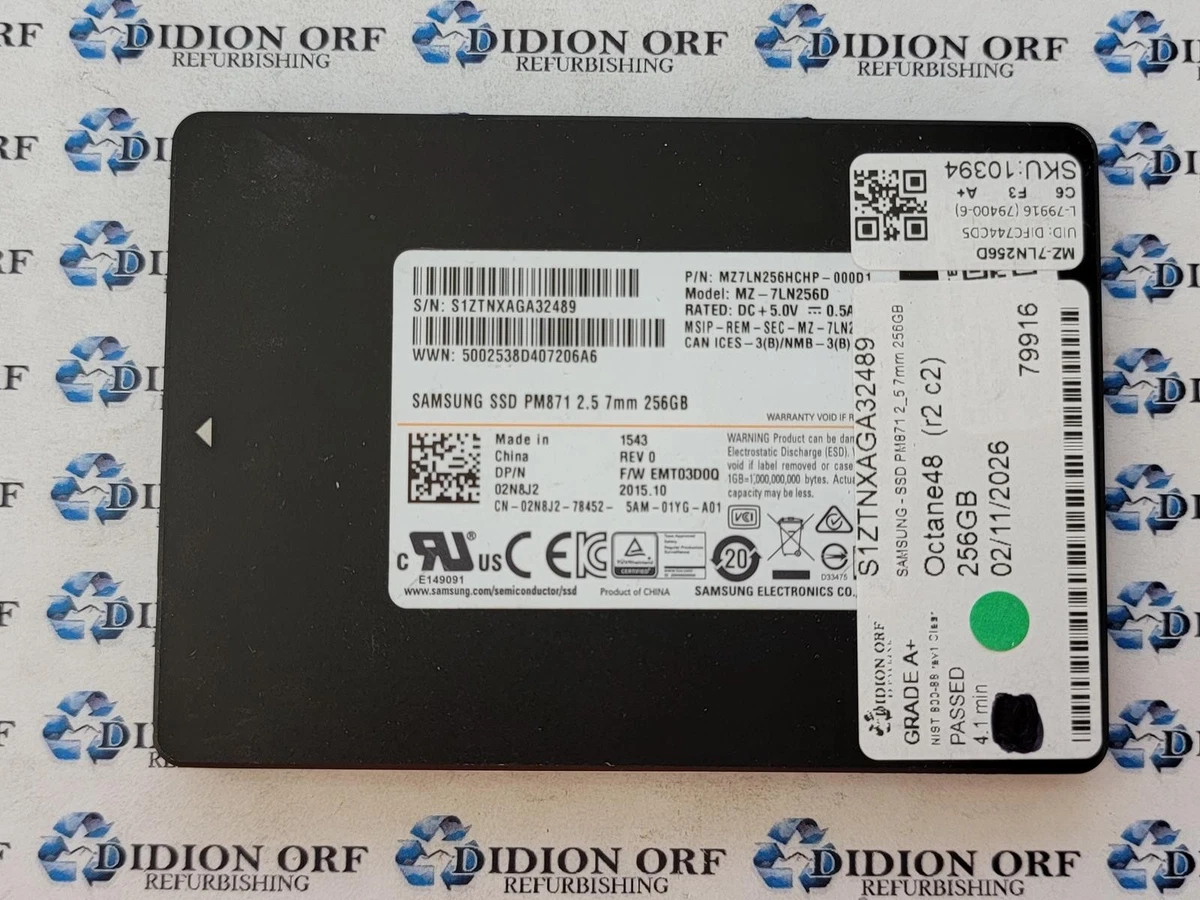 Samsung 256GB Hard Drives (HDD, SSD & NAS) for sale | eBay