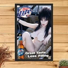 Miller Lite Beer Elvira Mistress Fantasy Poster 11x17 Man Cave Decor  Read Des