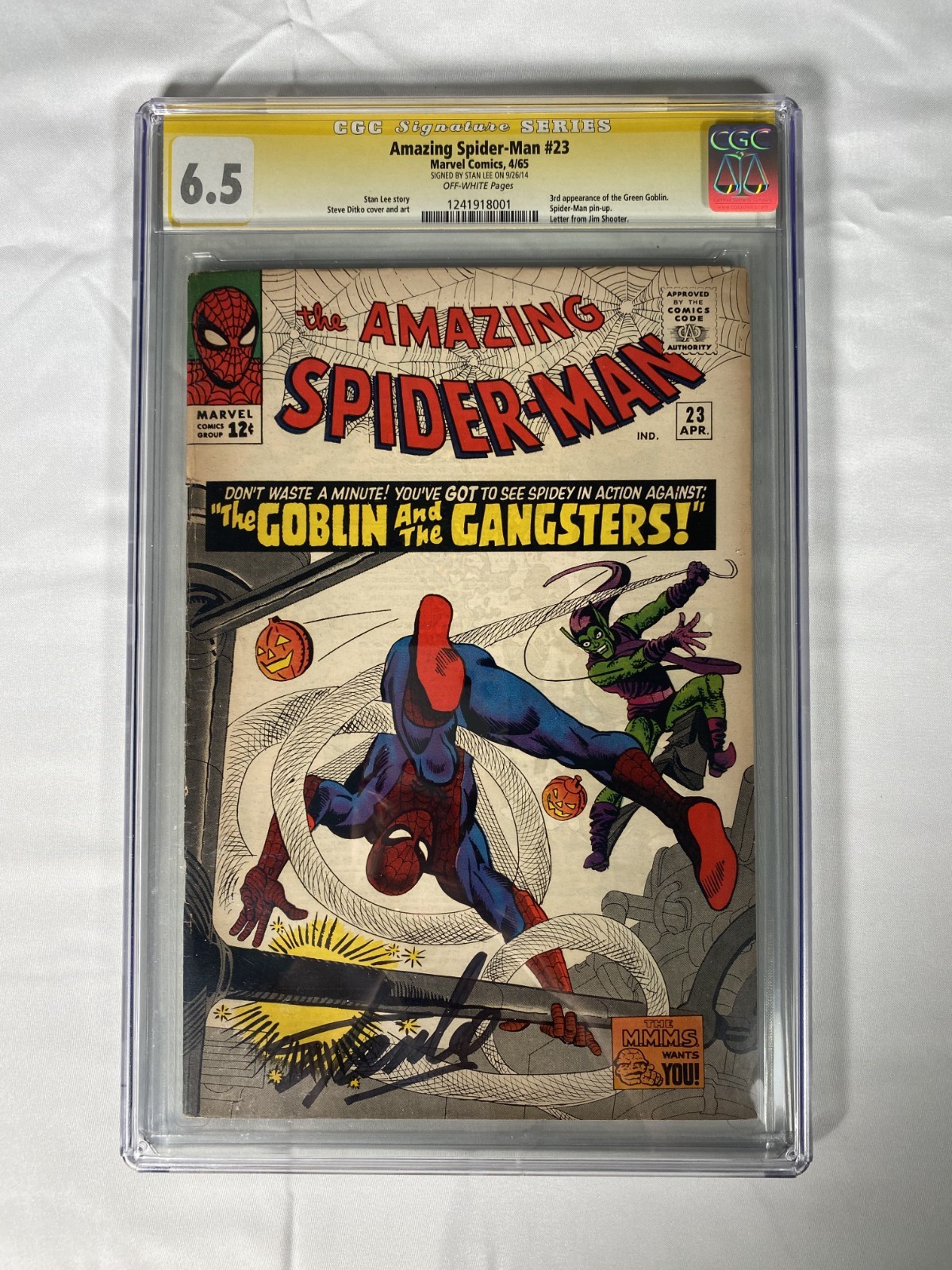 Amazing Spider-Man #23 (1965) - CGC 6.5 Signature Series - Signed by Stan Lee