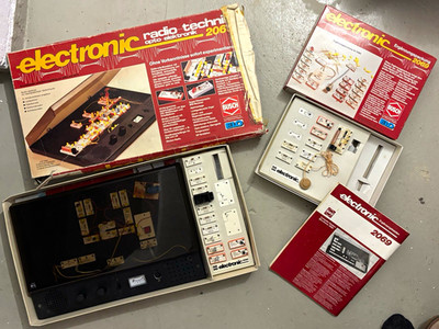 Busch Elektronikbaukasten 206 Opto-Elektronik Radiotechnik Vintage Set