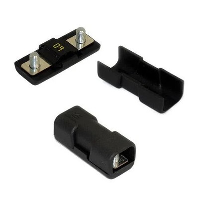 2-pcs Littelfuse 04980921GXM5 MIDI 498-IL In-Line Fuse Holder 200A 58V Bolt Down