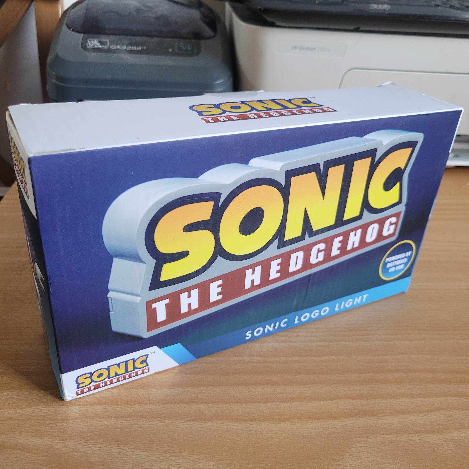 Sonic The Hedgehog Official Logo MOOD Light GAMER USB/Battery Power New Sealed