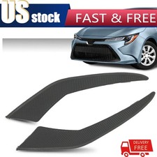 Front Bumper Insert Fog Light Cover Fit For 2020-2022 Toyota Corolla Le Xle