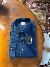 Brooks Brothers casual shirt -- Mens' L Madison fit -- dark blue cotton -- NWT