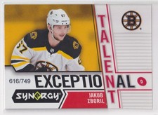2018-19 Upper Deck Synergy Exceptional Talent Jakub Zboril 616/749 Boston Bruins